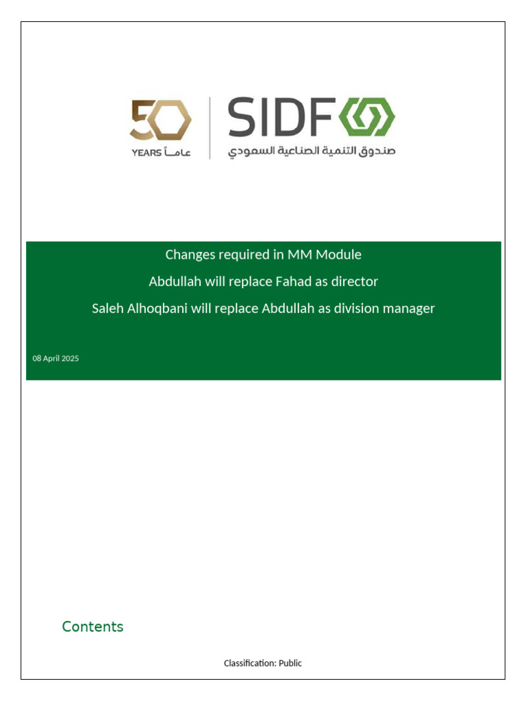 MM Module Changes and Management Updates | PDF | Accounting | Business ...