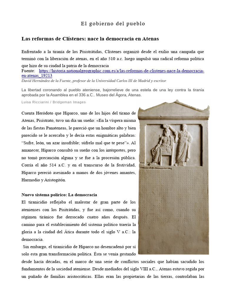 Antigua Grecia Democracia | PDF | Antiguedad clasica | Atenas antigua