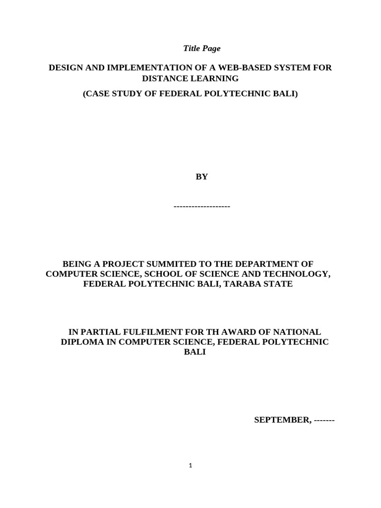Web-Based Distance Learning System Design | PDF | Educational ...