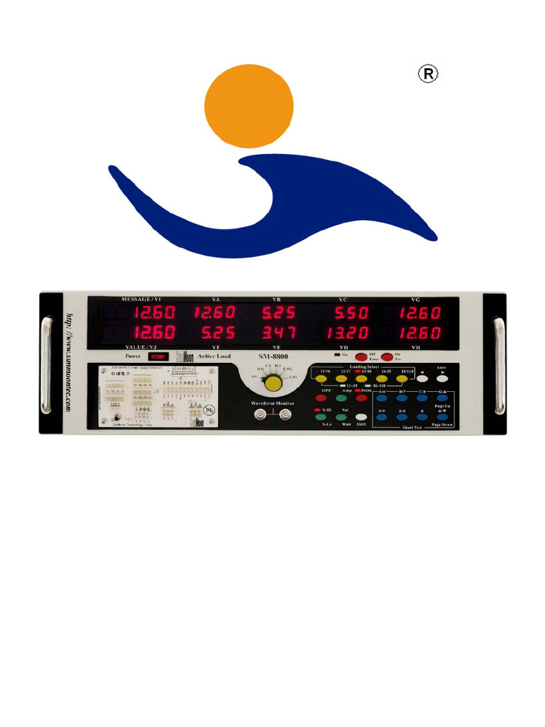 SM-8800 Electronic Load User Manual | PDF | Alternating Current | Input ...
