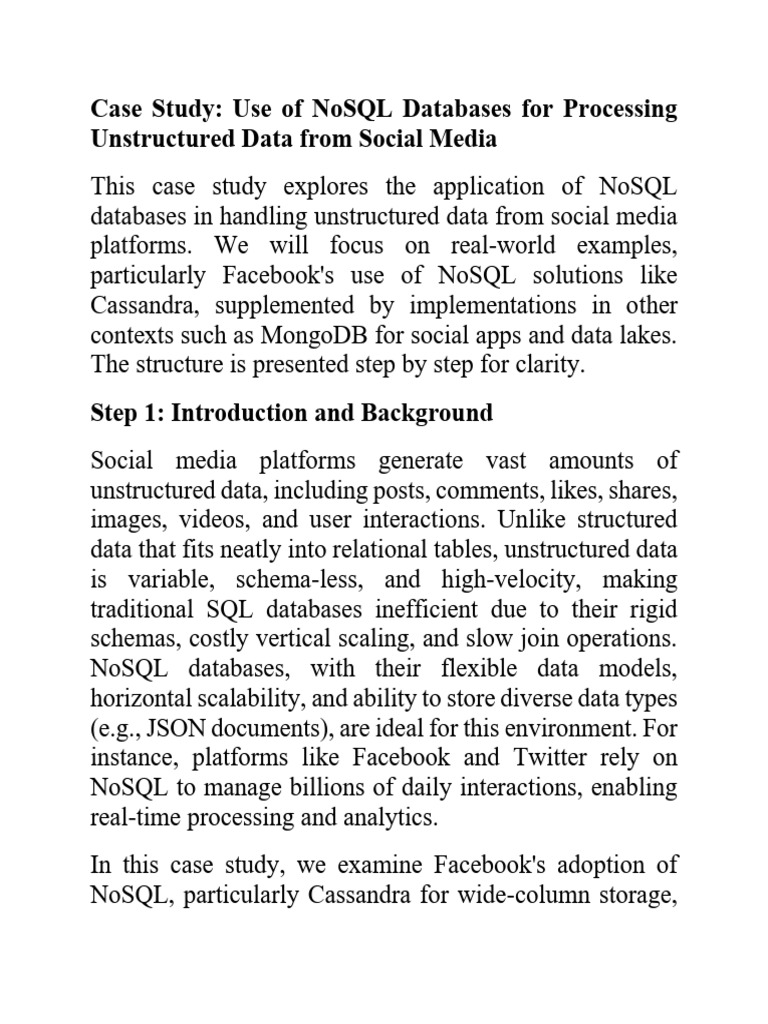 NoSQL for Social Media Data Processing | PDF | No Sql | Databases