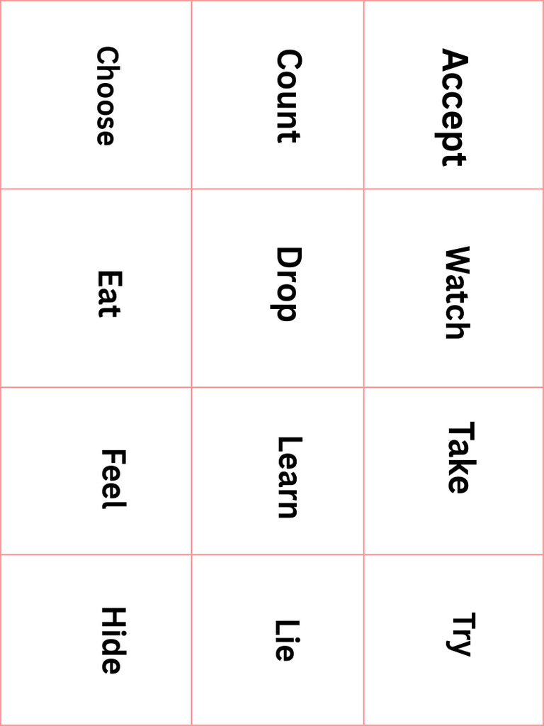 Action Verbs and Their Meanings | PDF