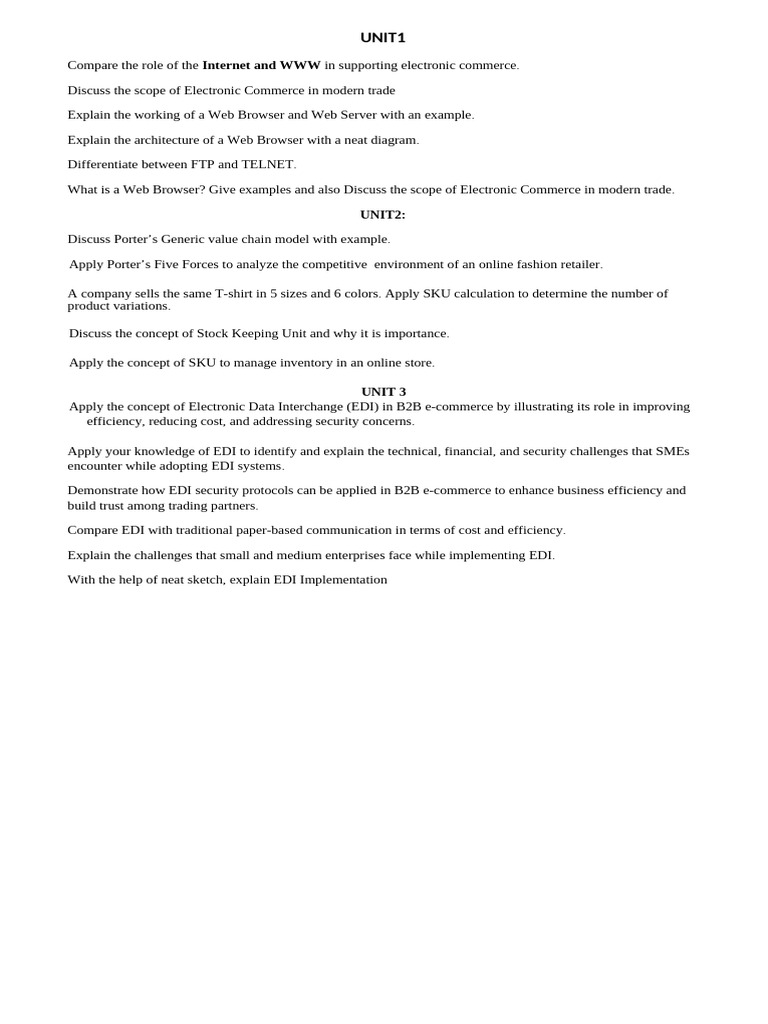 E-Comm QB | PDF