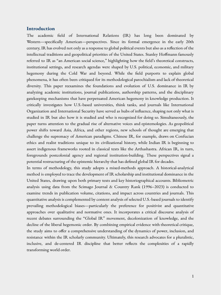 Reexamining US IR Journal Documents and Publications | PDF ...