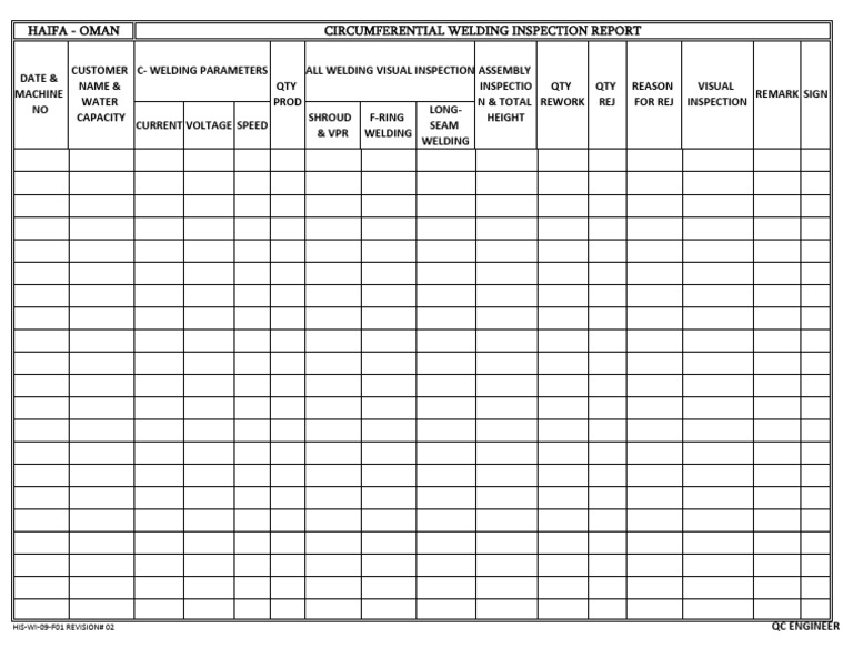 5.circumferential Welding Report | PDF