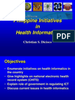 Philippine Initiatives in Health Informatics