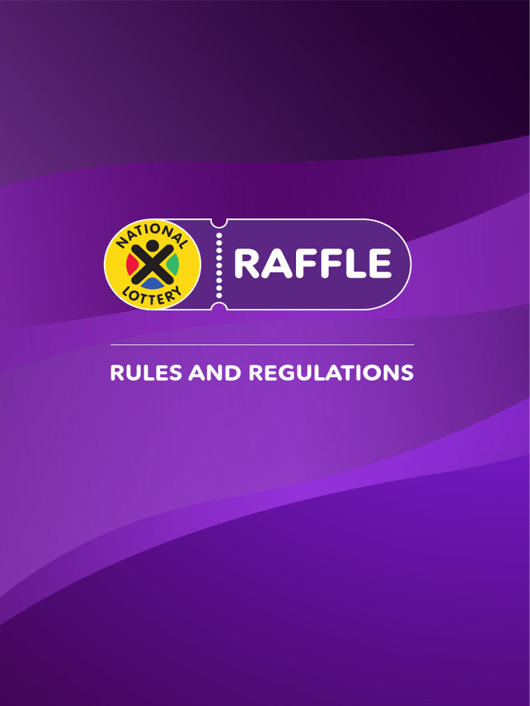 Raffle Rules and Regulations V8 13318 | PDF | Lottery | Receipt