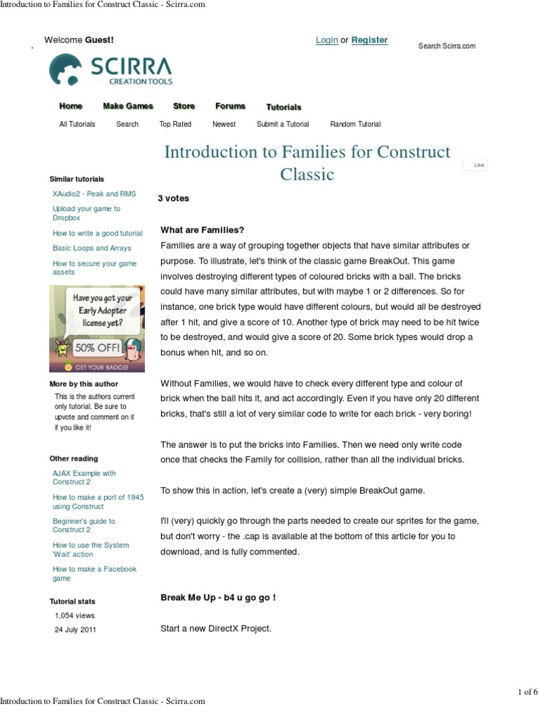 Construct - Introduction To Families | PDF