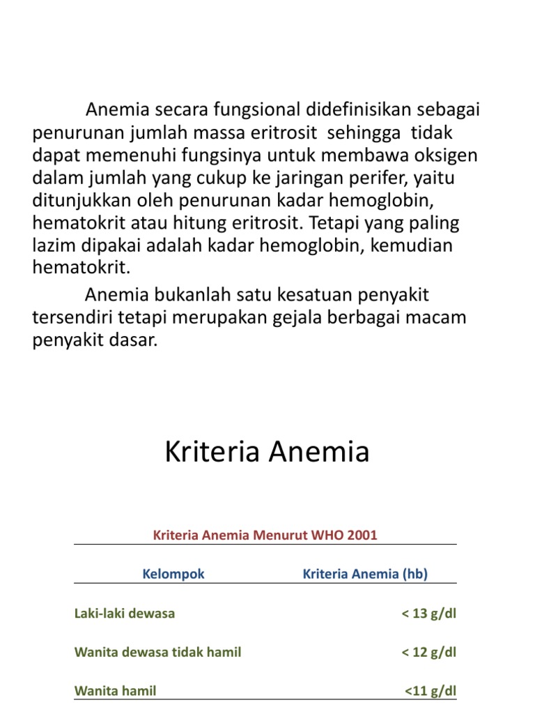 Anemia