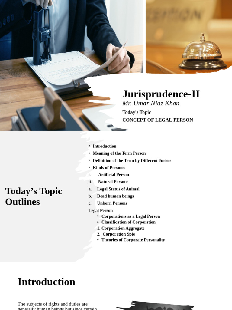 Understanding Legal Persons in Law | PDF | Corporations | Companies