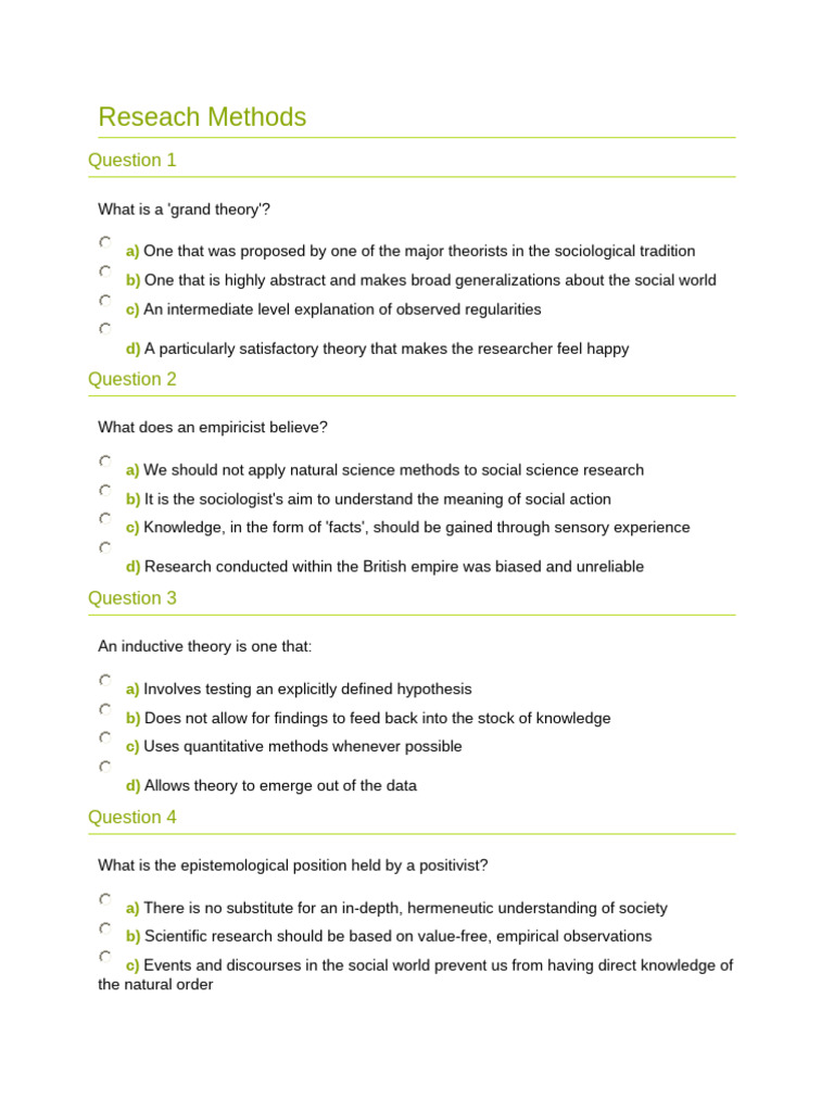 Research Methods and Design Explained | PDF | Sampling (Statistics ...