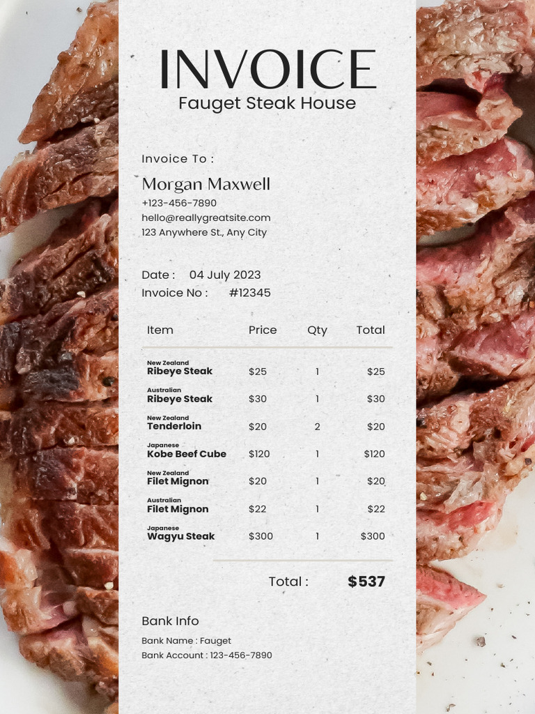 Brown Modern Restaurant Invoice 20250814 213113 0000 | PDF