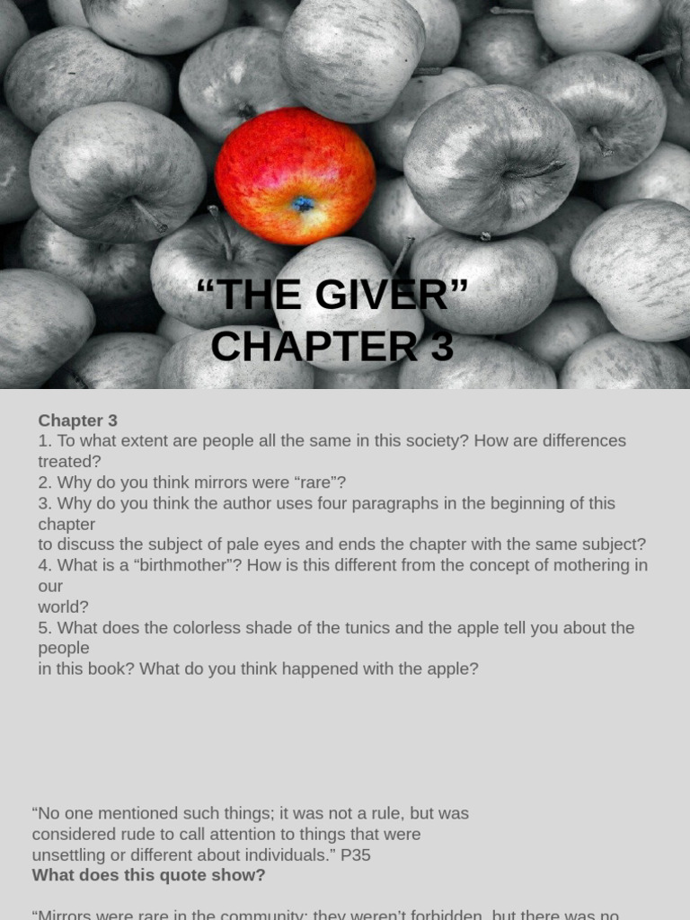 Analysis of Chapter 3 in 