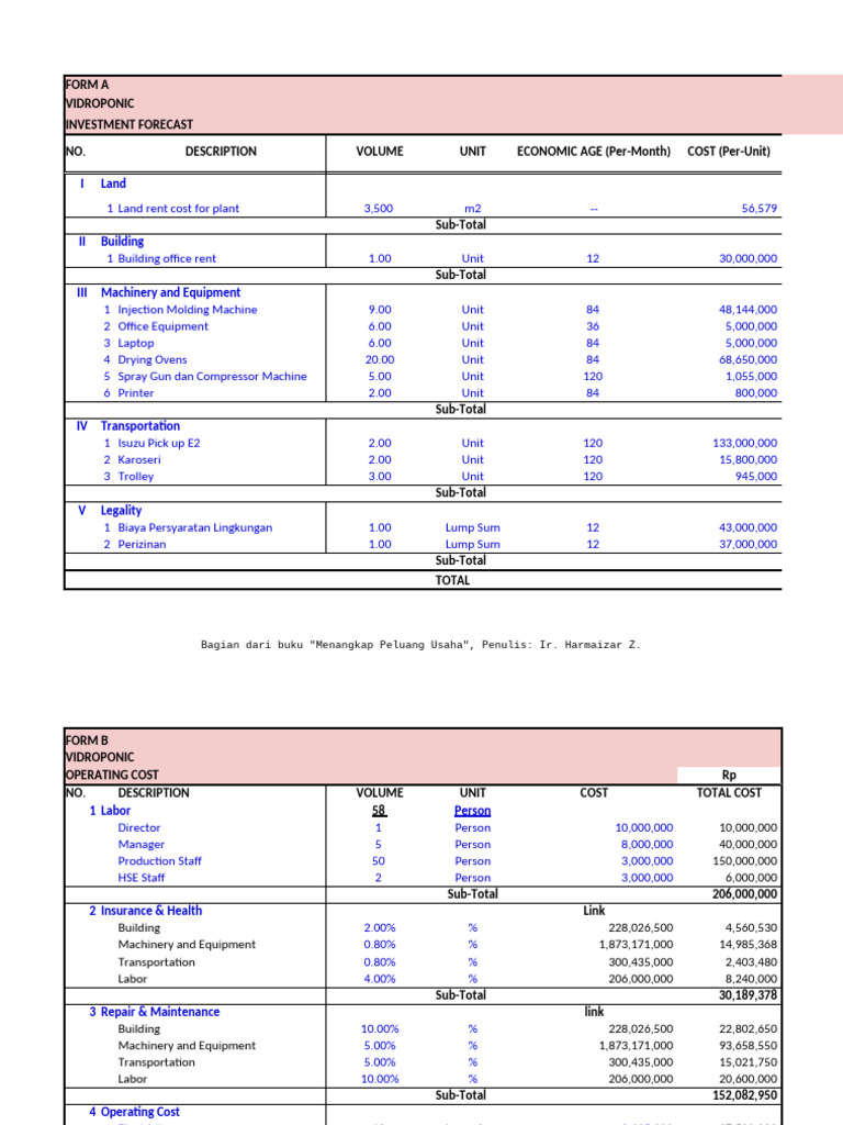 Financial Model Example | PDF | Internal Rate Of Return | Investing