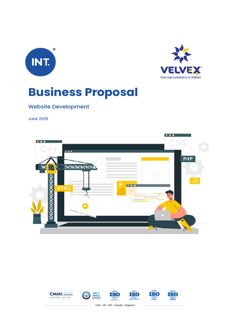 Indus Net Technologies - Velvex Website Development Plan | PDF ...