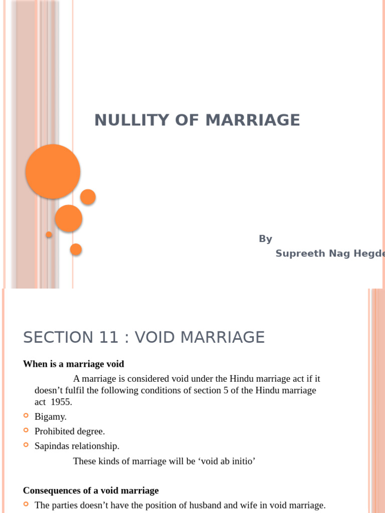 Understanding Void and Voidable Marriages | PDF