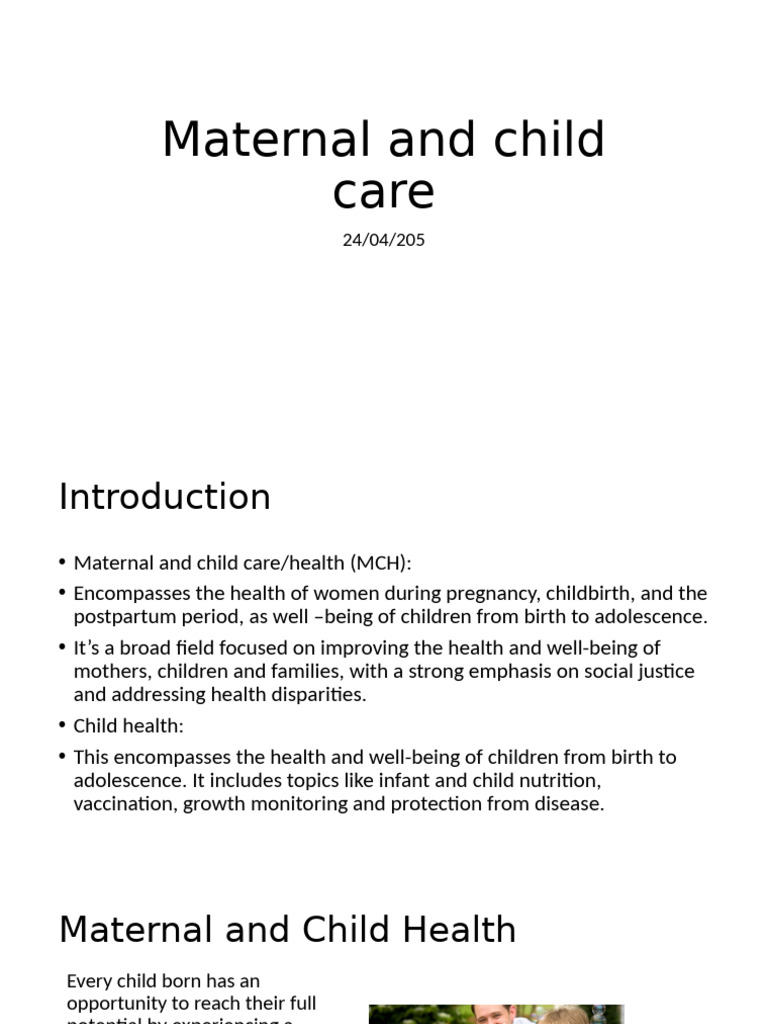 Maternal and Child Care | PDF | Maternal Health | Childbirth