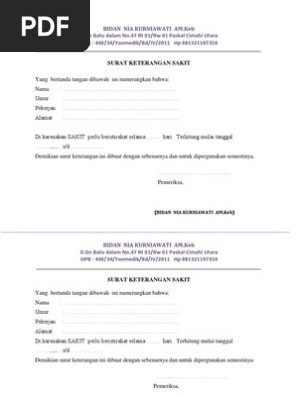 Surat Keterangan Sakit
