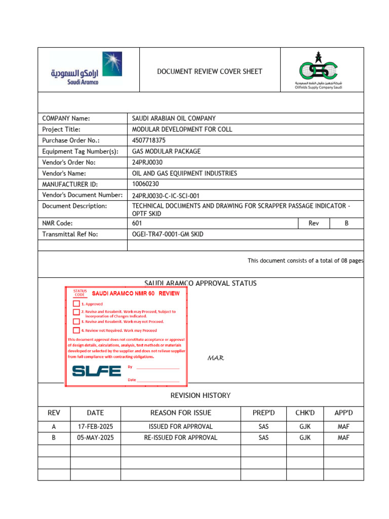 Scrapper Passage Indicator Technical Document | PDF