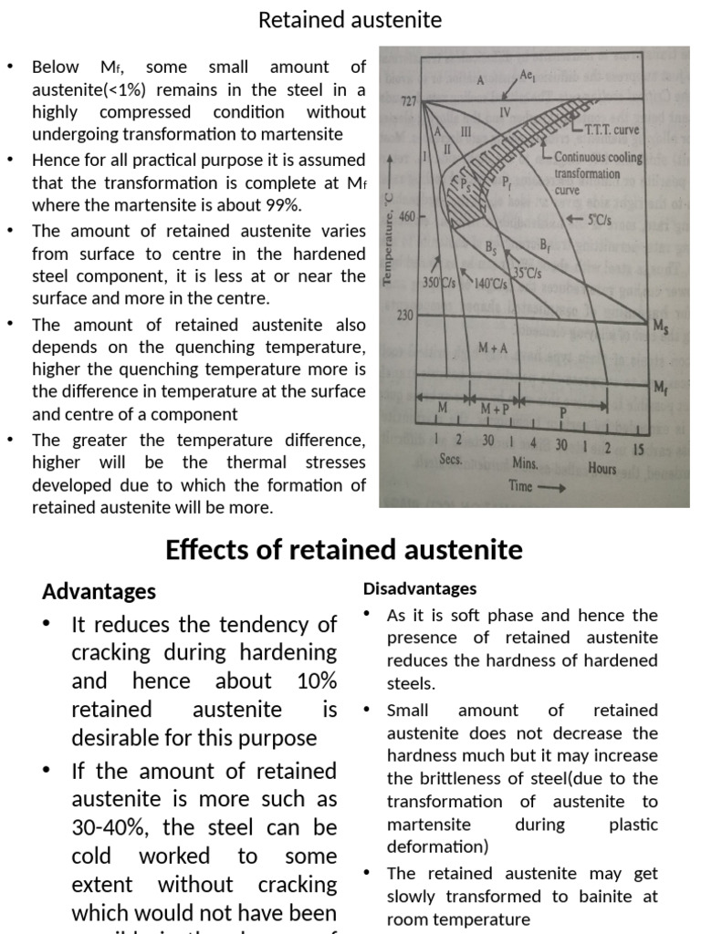 Effects and Management of Retained Austenite | PDF