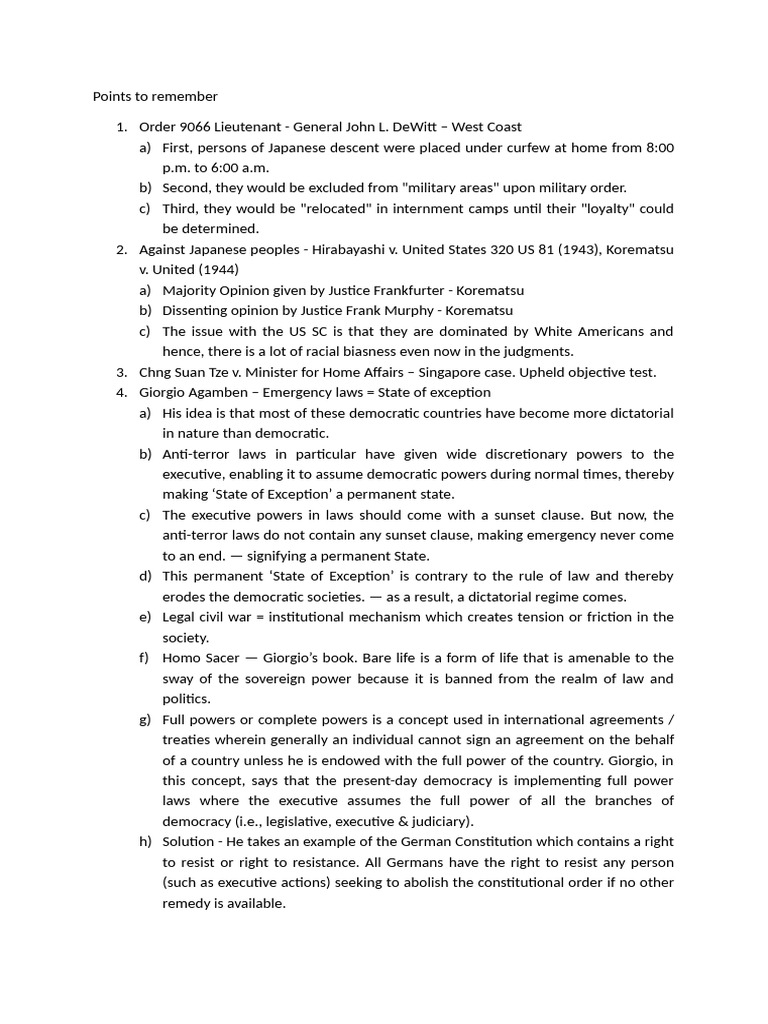 Emergency Powers and Democracy Analysis | PDF | Political Law | Governance