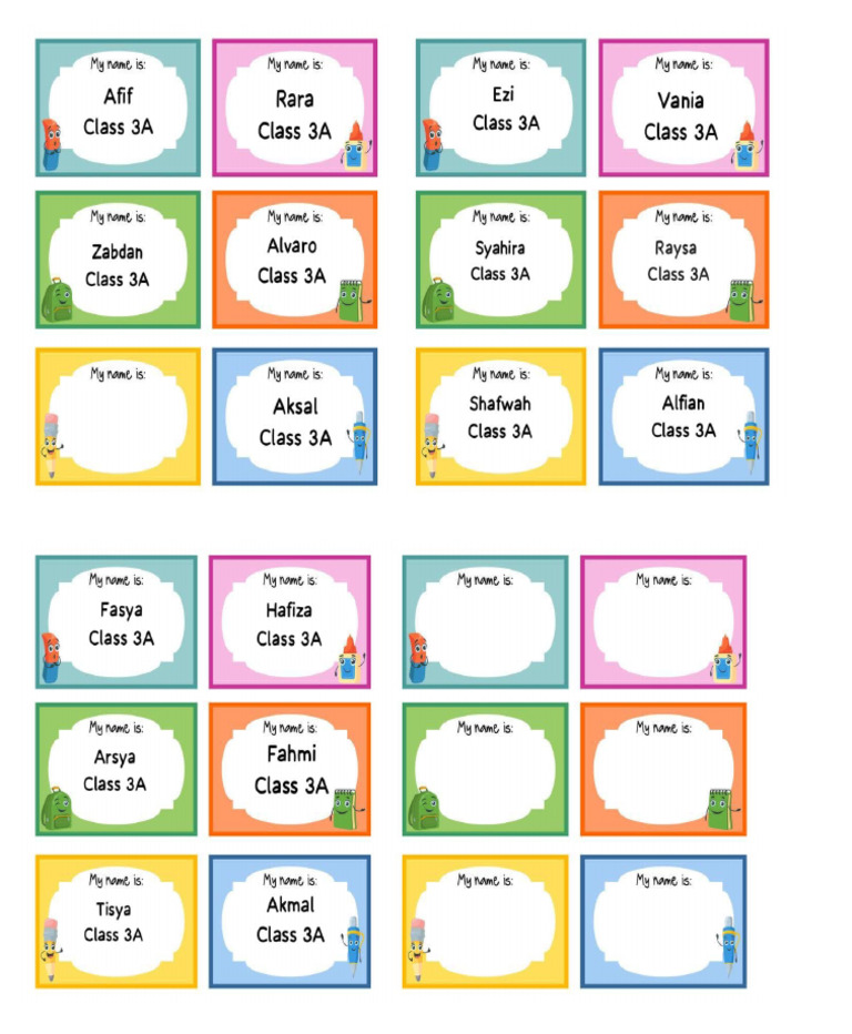 Name Tag | PDF
