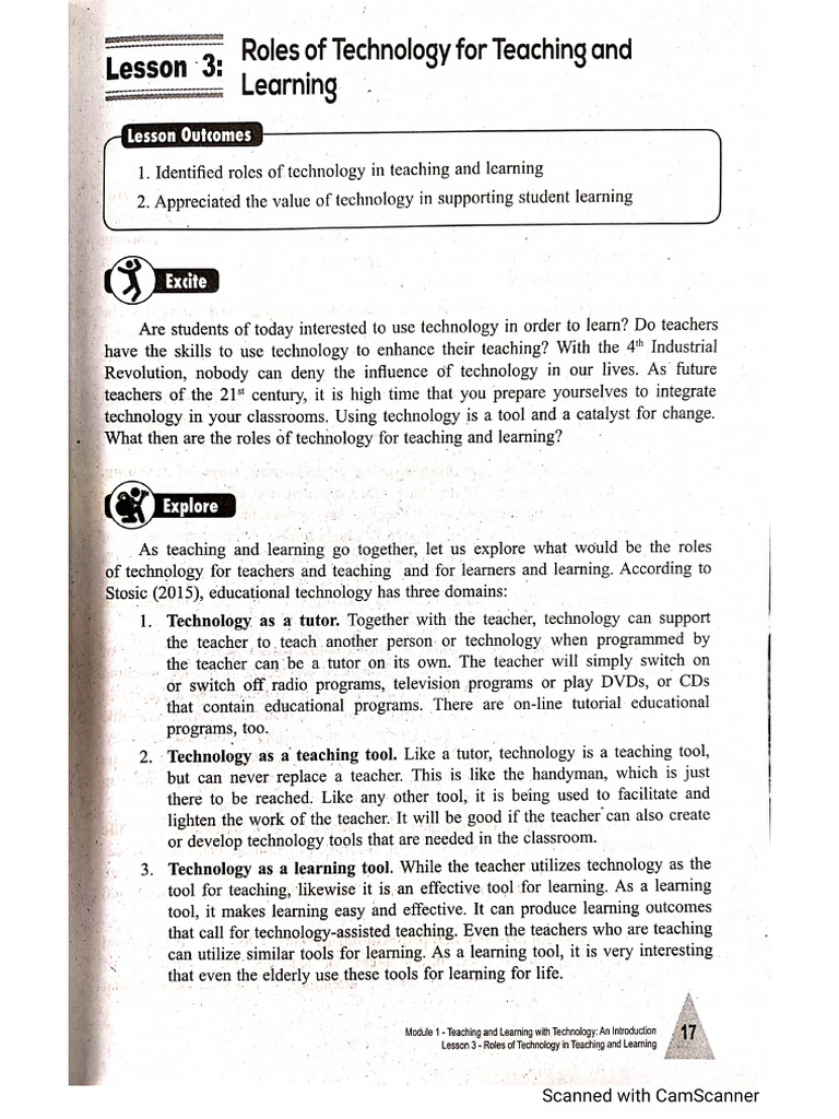 Ttl1 Module 1 Lesson 3 | PDF