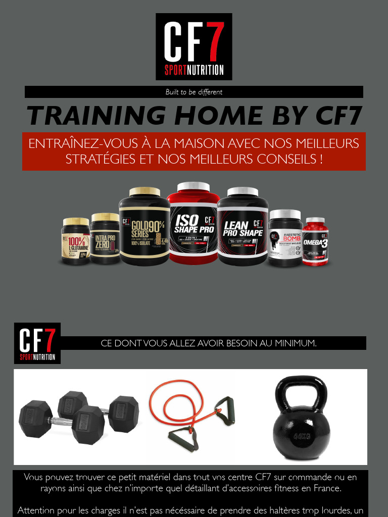 Entraînement à Domicile CF7 : Guide Complet | PDF | Musculation | Forme ...