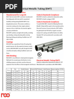 EMT Conduit and Connectors Specifications | PDF | Electricity ...