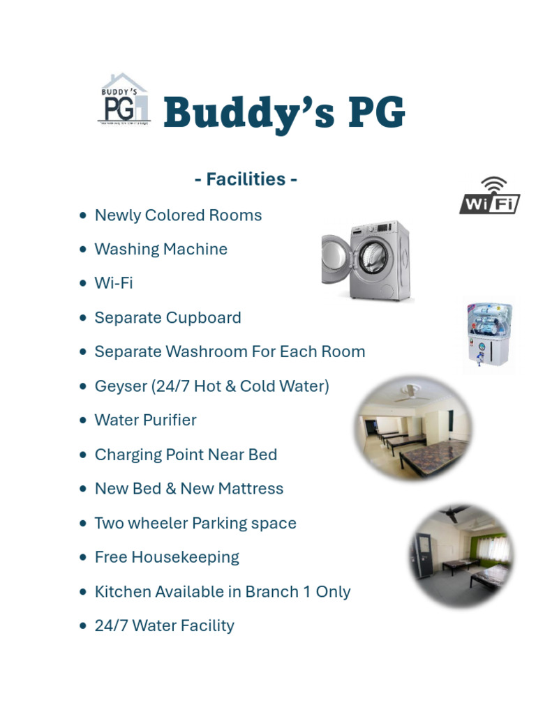 Buddy's PG Rent Chart | PDF