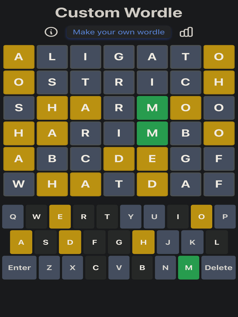 Create Your Own Custom Wordle Game | PDF
