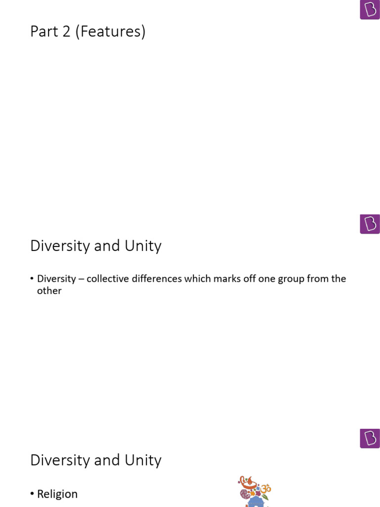 Diversity and Unity in Indian Society | PDF | Caste | Social Stratification