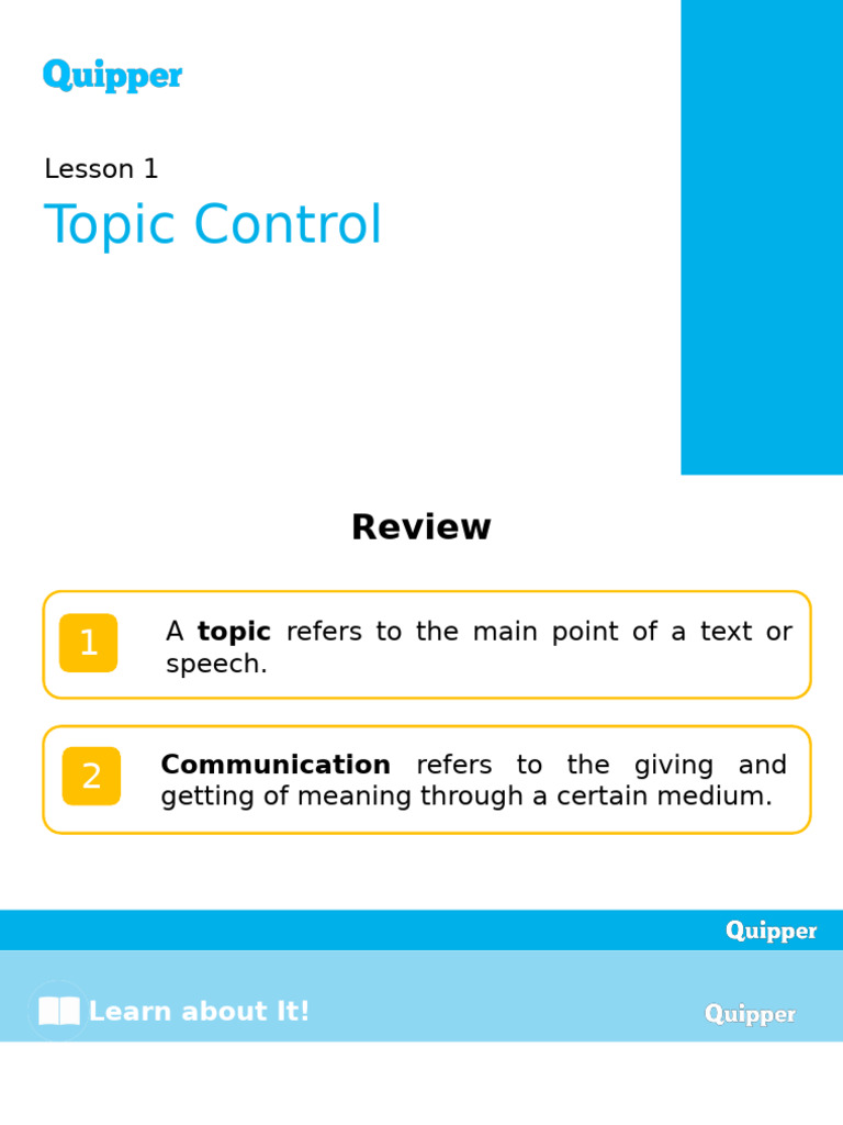 Mastering Topic Control in Discussions | PDF | Communication | Conversation