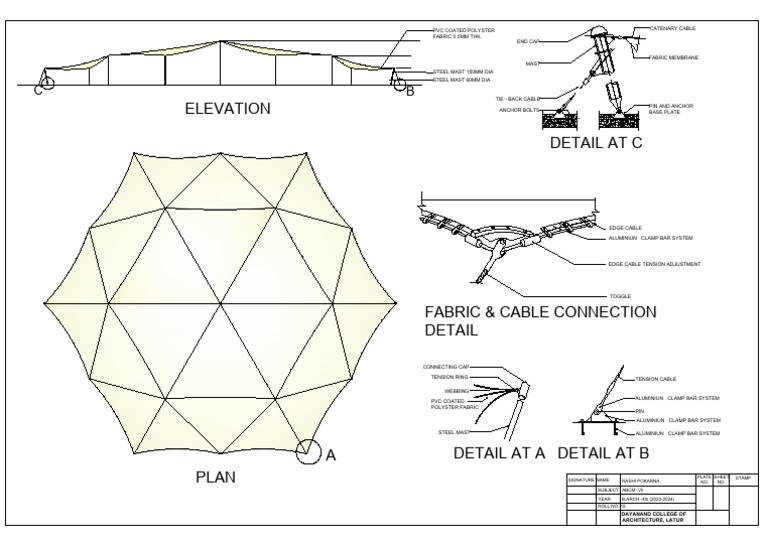 Architectural Fabric Structure Details | PDF | Building Engineering ...