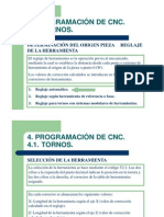 Reglaje y selección de herramientas CNC