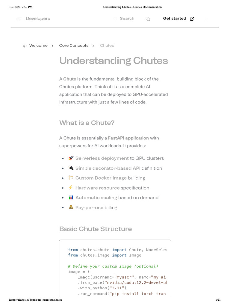 Understanding Chutes API Basics | PDF | Graphics Processing Unit ...