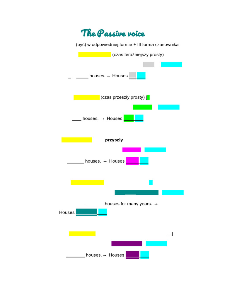 The Passive Voice | PDF | Grammar | Linguistics