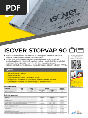 Isover-Sk Isover Stopvap 90 Produktovy Prospekt 0
