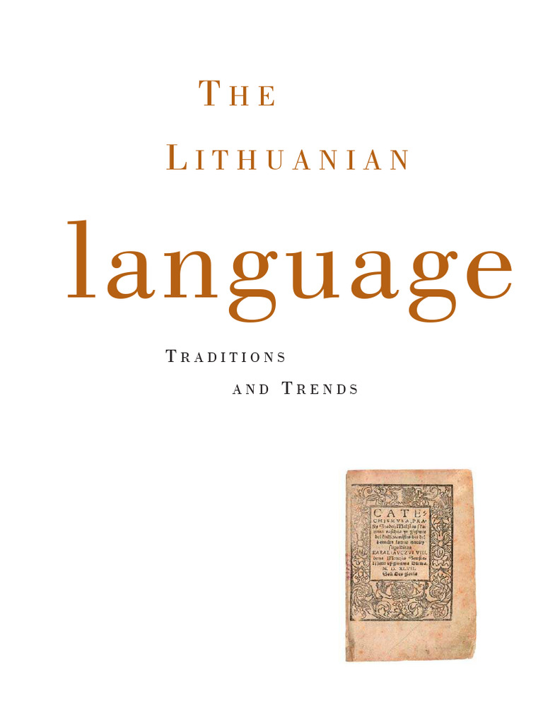 The Lithuanian Language Traditions and T | PDF | Lithuania | English ...