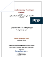 Ibn Teymiyye - Müşriklere Benzemeyi Yasaklayan Hadisler