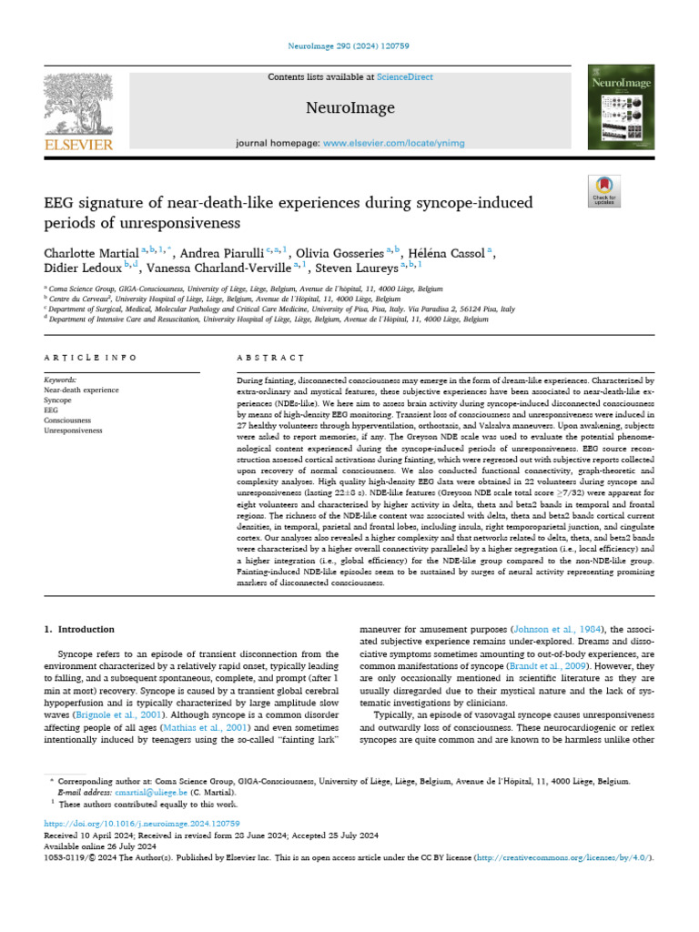 1 s2.0 S1053811924002568 Main | PDF | Electroencephalography | Cerebral ...