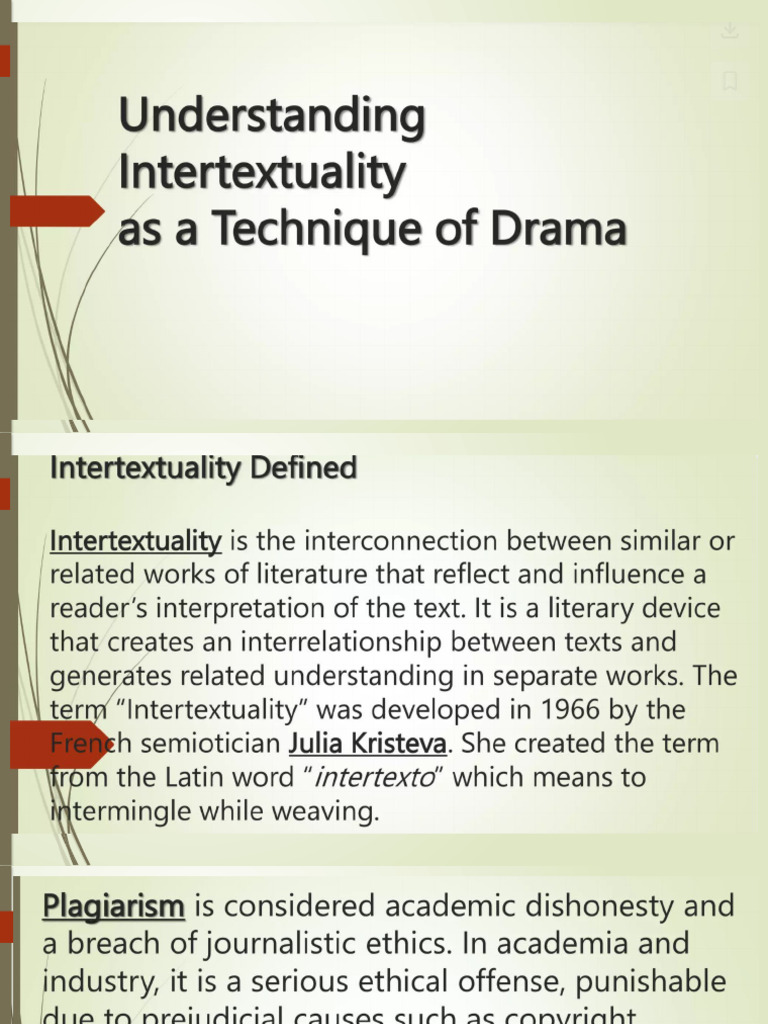 Intertextuality 10 | PDF