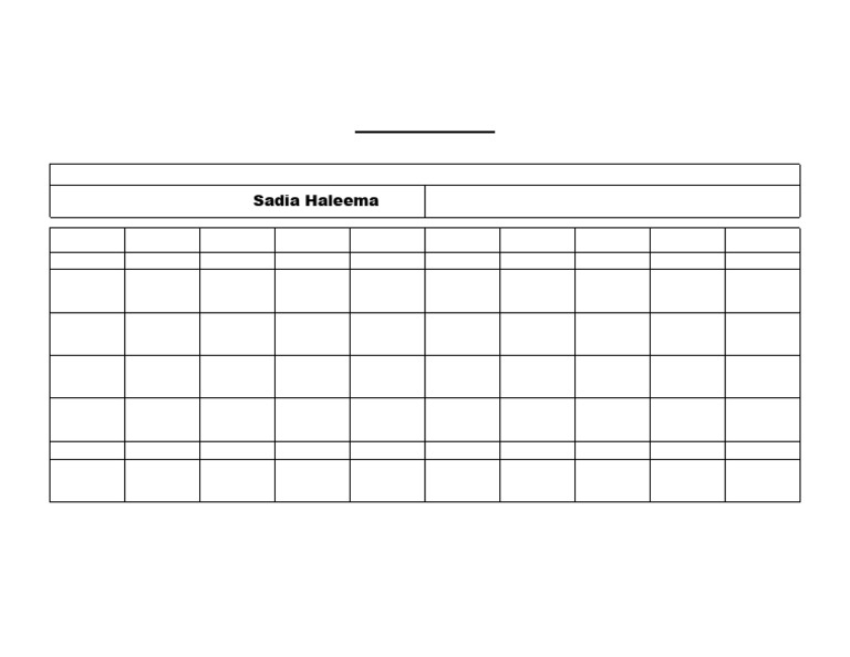 Class Time Table 6-Grey) | PDF