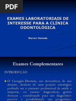 Download EXAMES LABORATORIAIS DE INTERESSE PARA A CLNICA ODONTOLGICA marcos by Marcos Yassuda SN93338593 doc pdf