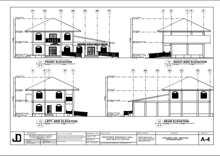 Proposed Barangay Hall Elevations | PDF