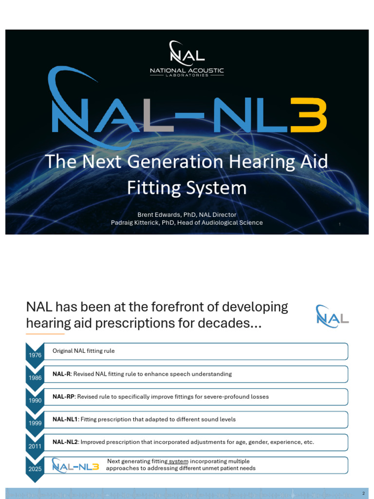 NAL-NL3: Next-Gen Hearing Aid Fitting | PDF | Hearing Aid | Hearing Loss