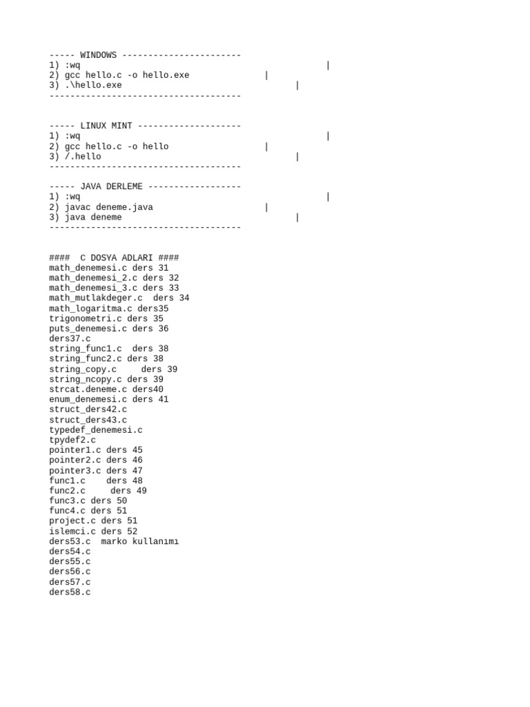 How To GCC in Linux and Windows | PDF