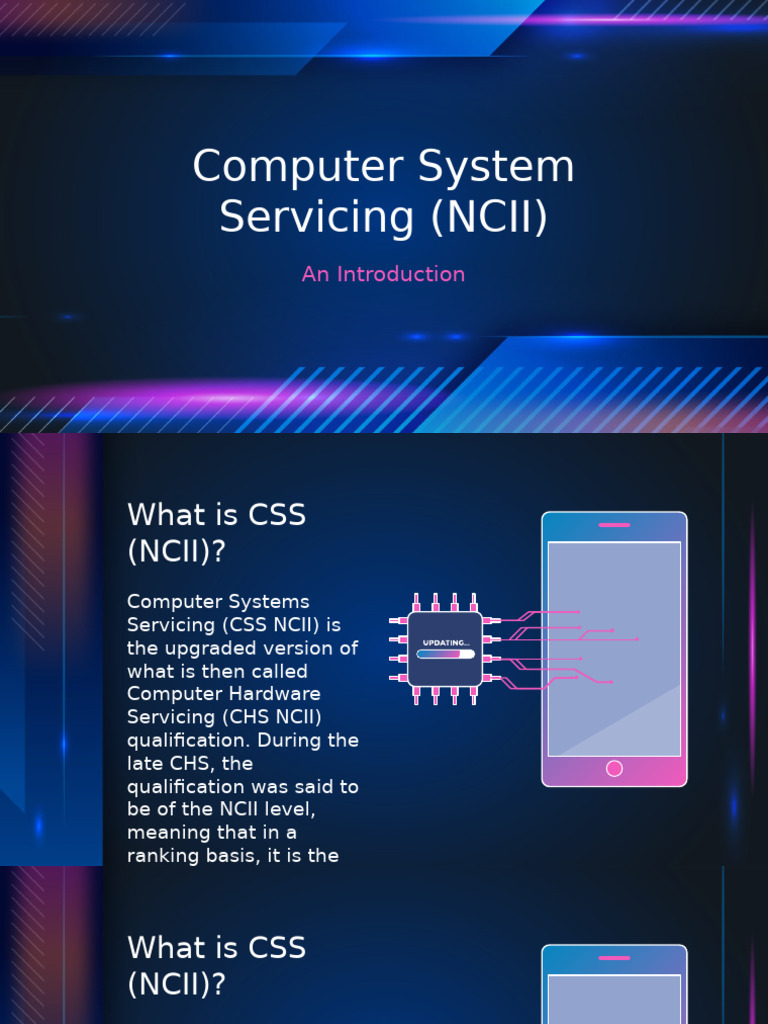 Computer System Servicing Overview | PDF | Occupational Safety And ...
