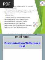 Difference Tests in Sensory Evaluation | PDF | Sampling (Statistics ...