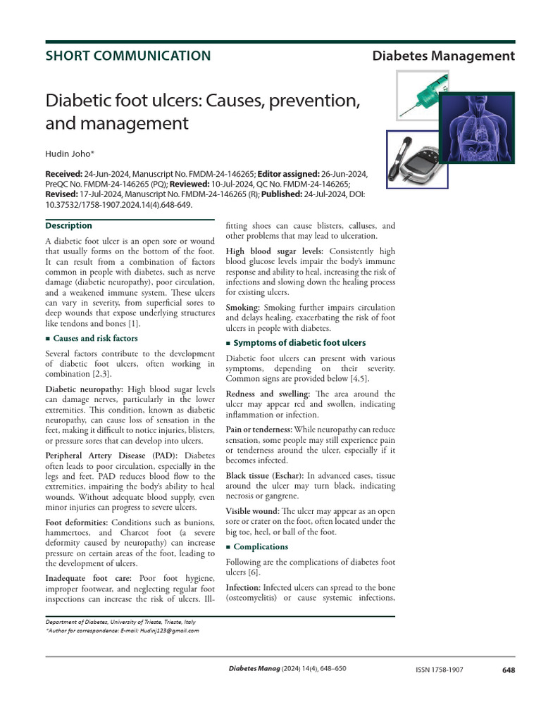 Image Result For Causes Prevention And Management Of Diabetes Related Foot Ulcers